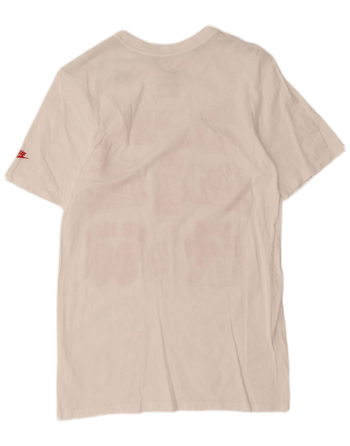 Nike Mens Athletic Cut Graphic T-Shirt Top XS White