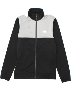 ADIDAS Mens Tracksuit Top Jacket UK 38 40 Medium Black Colourblock Vintage Second Hand Clothing Online Messina Hembry