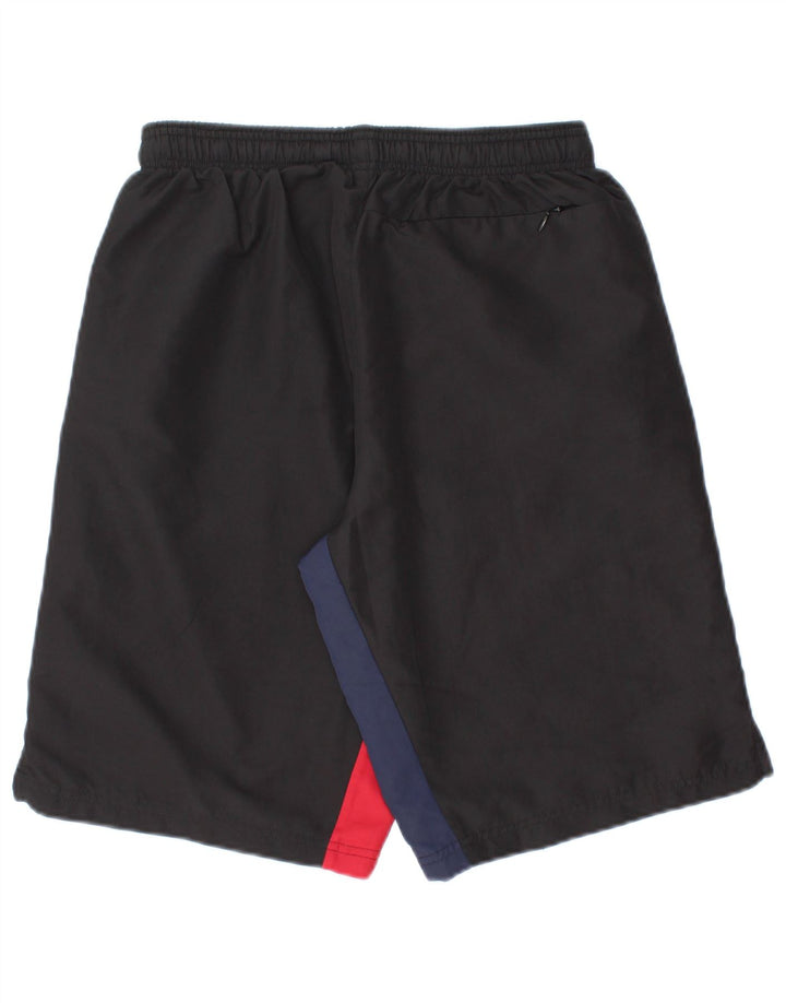 Macron Mens Sport Shorts Small  Black Colourblock Polyester
