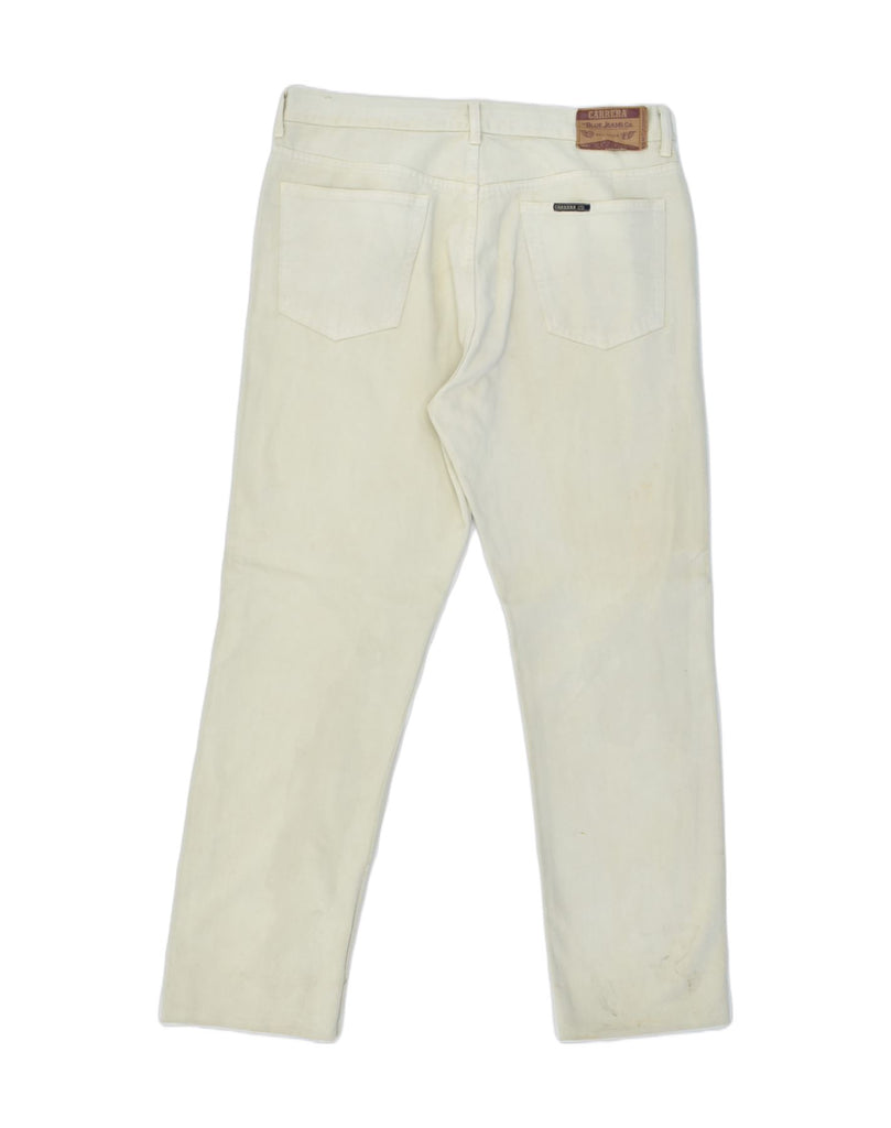 CARRERA Mens Slim Jeans W38 L31 Beige Cotton | Vintage | Thrift | Second-Hand | Used Clothing | Messina Hembry 