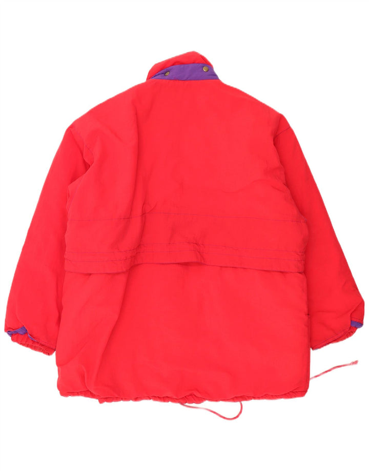 Vintage Mens Windbreaker Jacket UK 44 2XL Red Polyamide