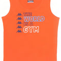 Kappa Boys Graphic Vest Top 9-10 Years Orange