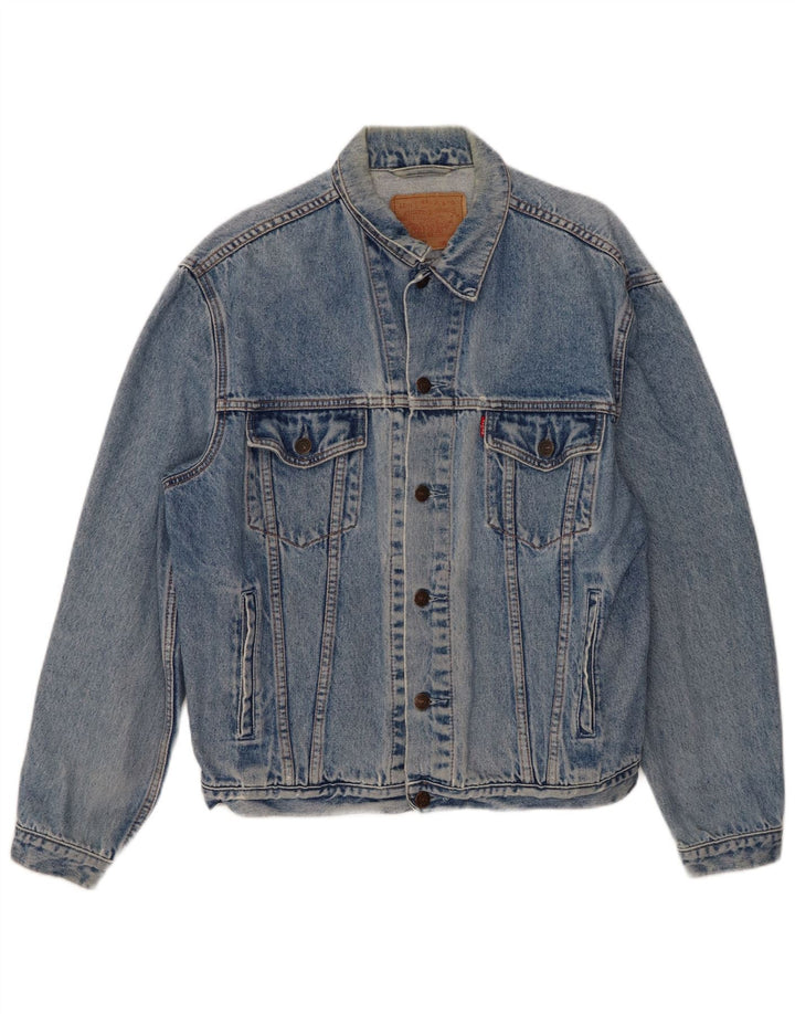 Levi's Mens Denim Jacket UK 40 Large Blue Cotton
