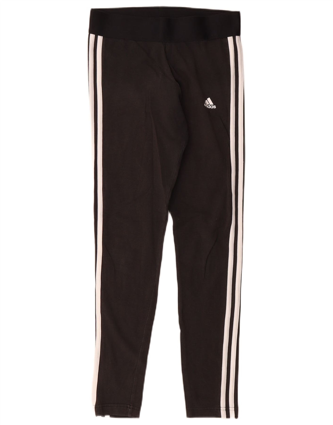 ADIDAS Womens Leggings UK 8/10 Small  Black Cotton