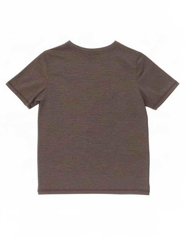 Adidas Boys Regular Fit Graphic T-Shirt Top 9-10 Years Small Grey Polyester