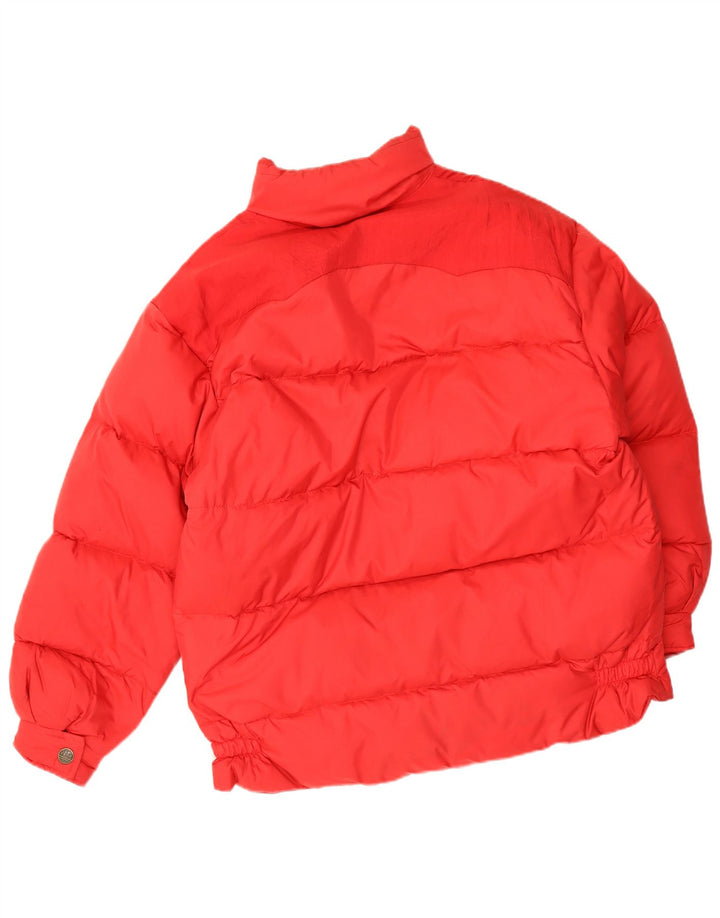 Le Frog Mens Padded Jacket UK 38 Medium Red Polyamide