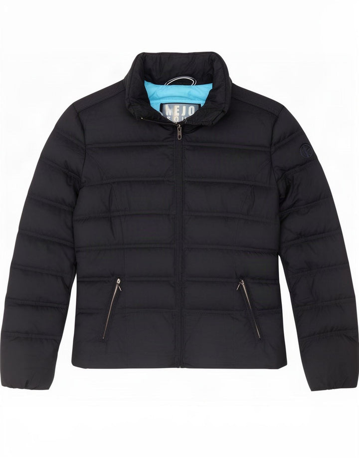 Kejo Womens Padded Jacket IT 42 Medium Navy Blue Polyester