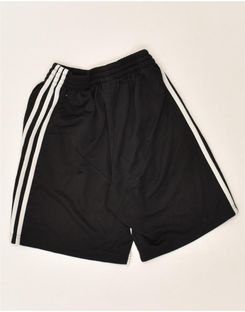 ADIDAS Girls Sport Shorts 15-16 Years Black Colourblock Polyester | Vintage Adidas | Thrift | Second-Hand Adidas | Used Clothing | Messina Hembry 