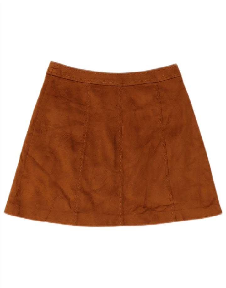 Zara Womens Trafaluc Mini Skirt XS W24 Brown Polyester