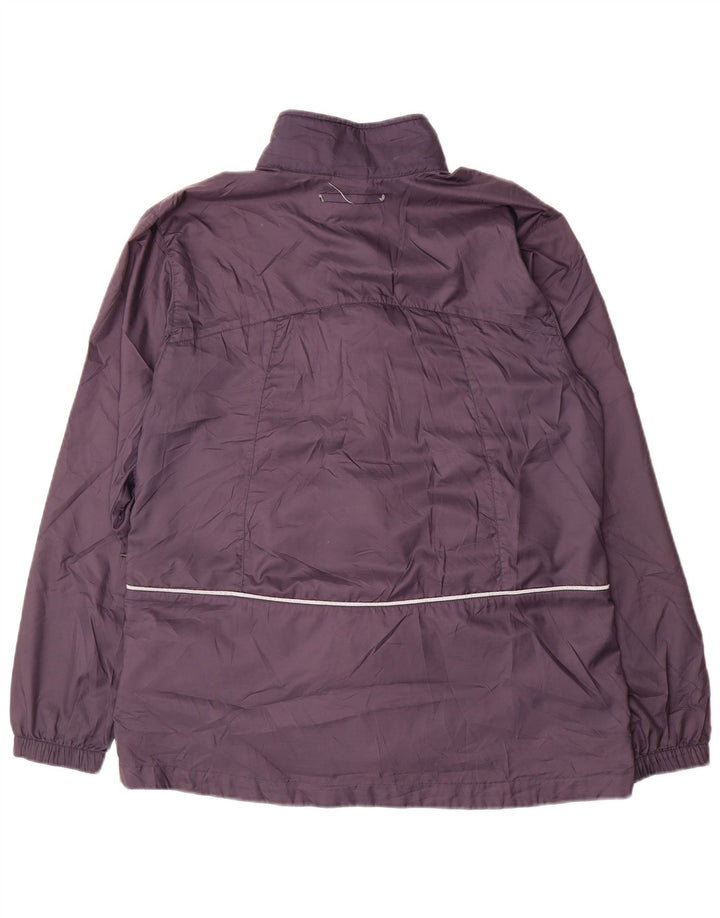 NIKE Womens Rain Jacket US 8/10 Medium Purple Polyester