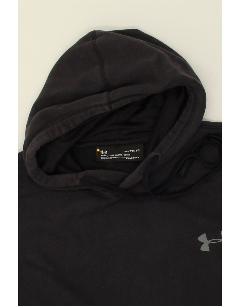 UNDER ARMOUR Mens Hoodie Jumper XL Black | Vintage Under Armour | Thrift | Second-Hand Under Armour | Used Clothing | Messina Hembry 