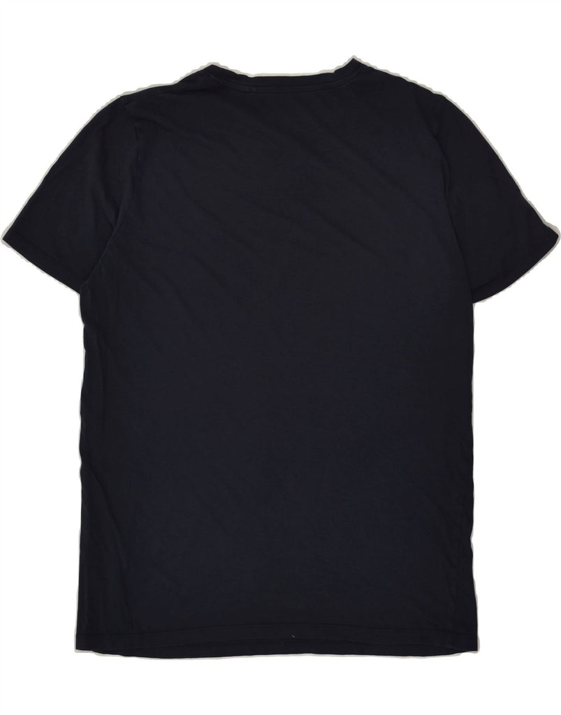 JACK & JONES Mens Slim Graphic T-Shirt Top Large Navy Blue Cotton | Vintage Jack & Jones | Thrift | Second-Hand Jack & Jones | Used Clothing | Messina Hembry 