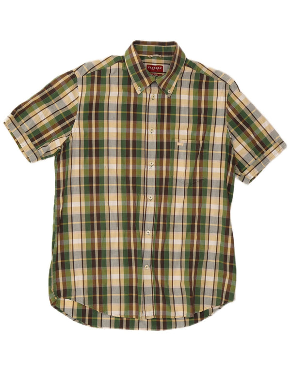 CARRERA Mens Short Sleeve Regular Fit Shirt Large Multicoloured Check