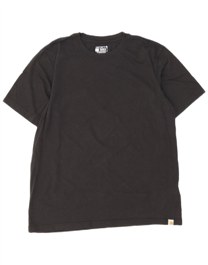 CARHARTT Mens Relaxed Fit T-Shirt Top Large Black Cotton