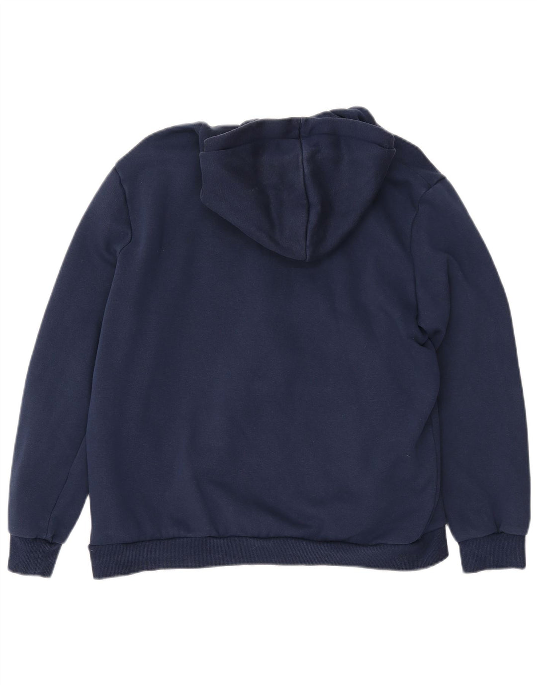 PUMA Womens Graphic Hoodie Jumper UK 16 Large Navy Blue