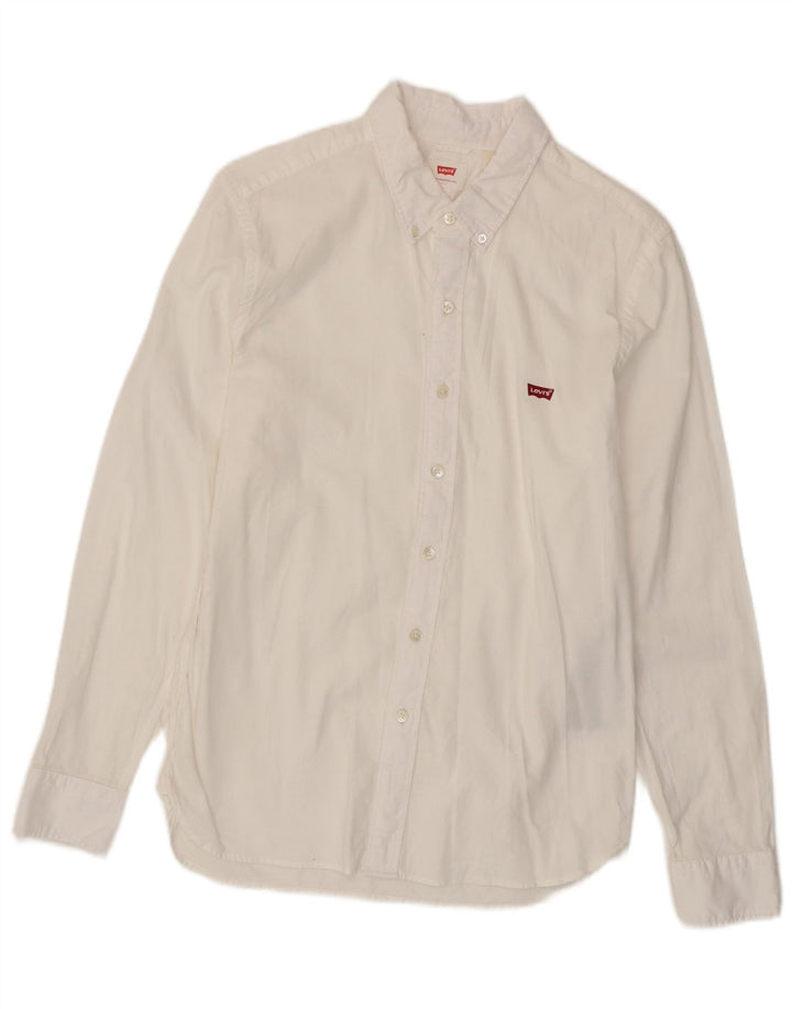 Levi's Mens Shirt Small White Cotton