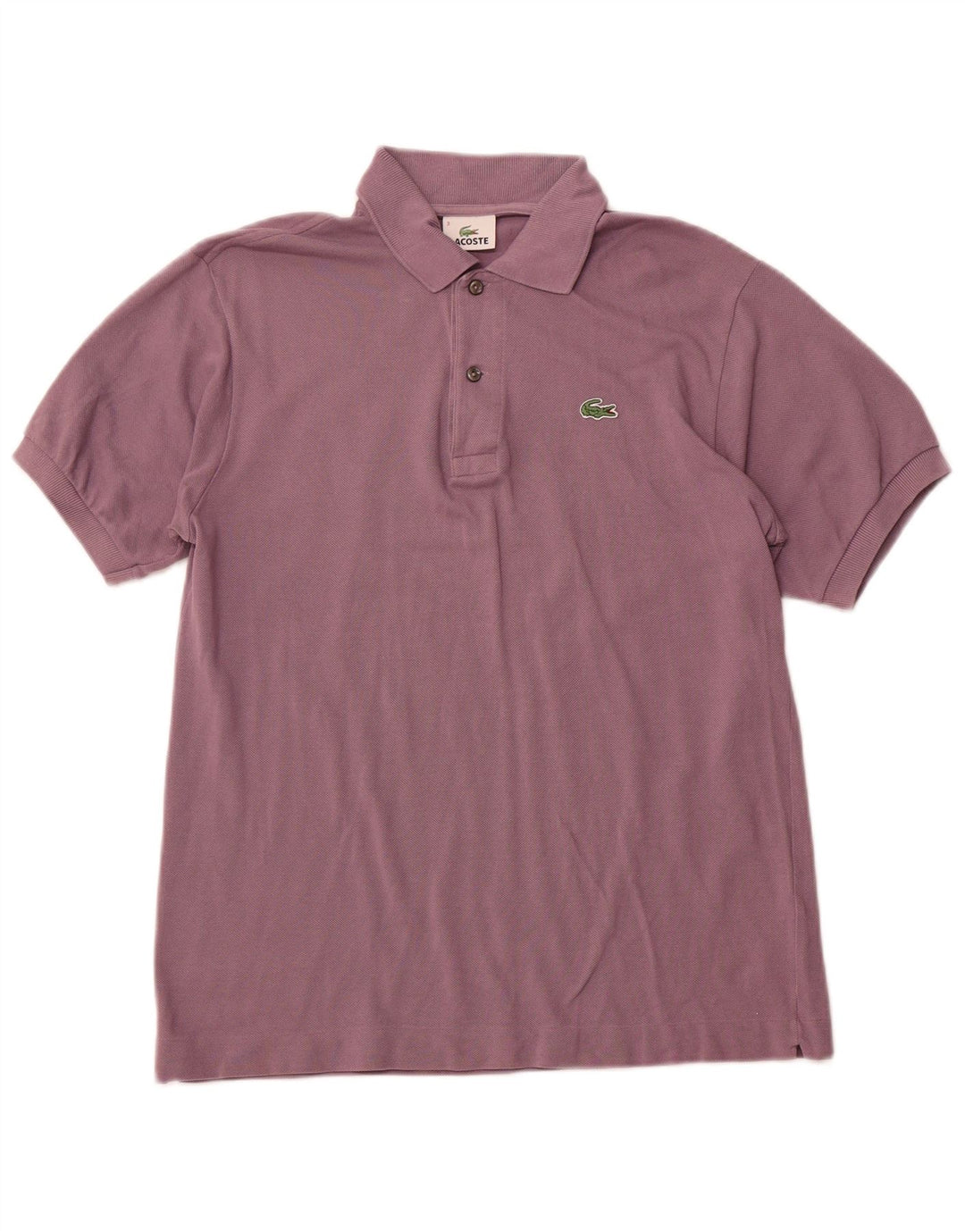 LACOSTE Mens Polo Shirt Size 3 Small Purple Cotton