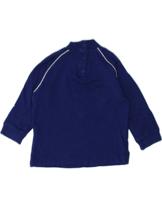 CHAMPION Baby Boys Sweatshirt Jumper 12-18 Months Navy Blue Cotton