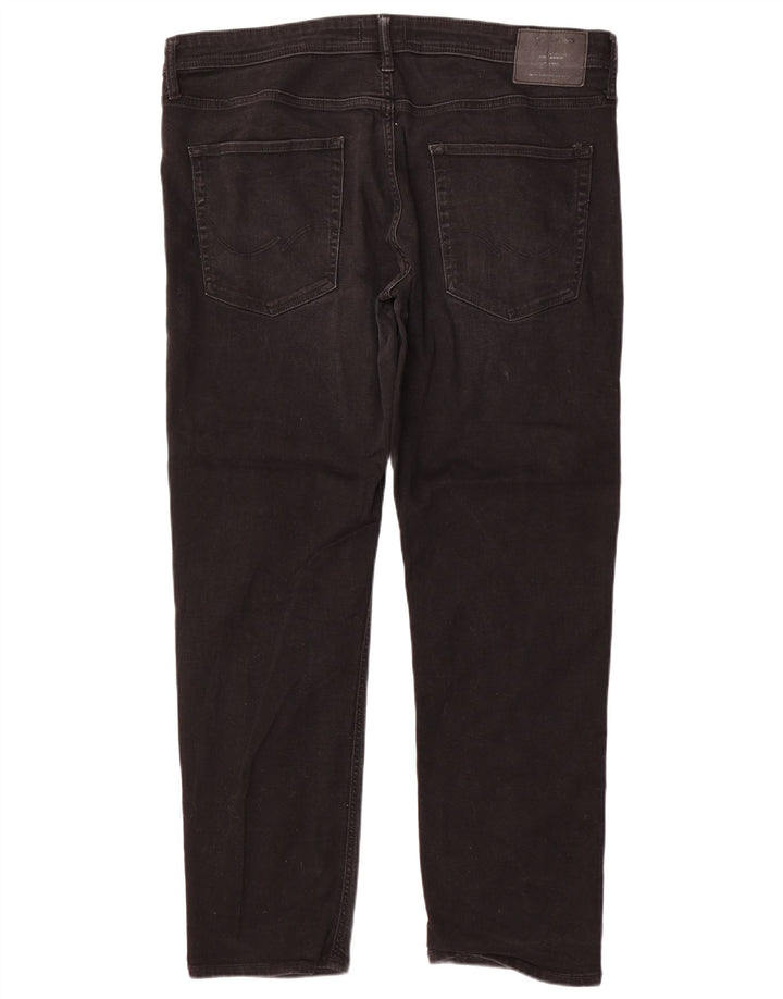 Jack & Jones Mens Slim Jeans W38 L32 Black Cotton
