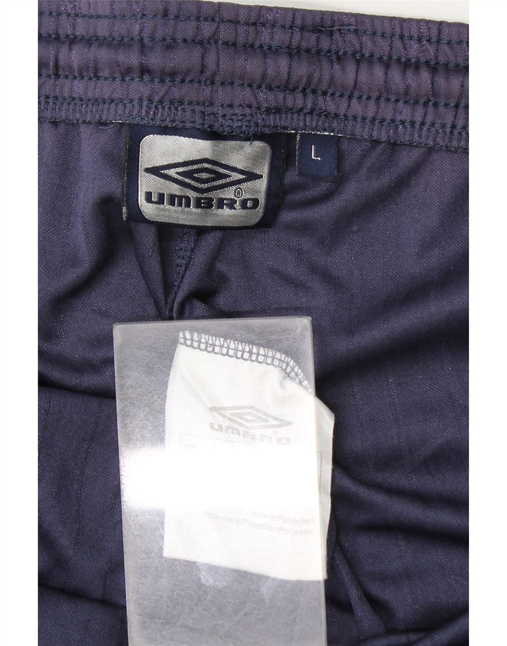 Umbro Mens Sport Shorts Large  Navy Blue Polyester