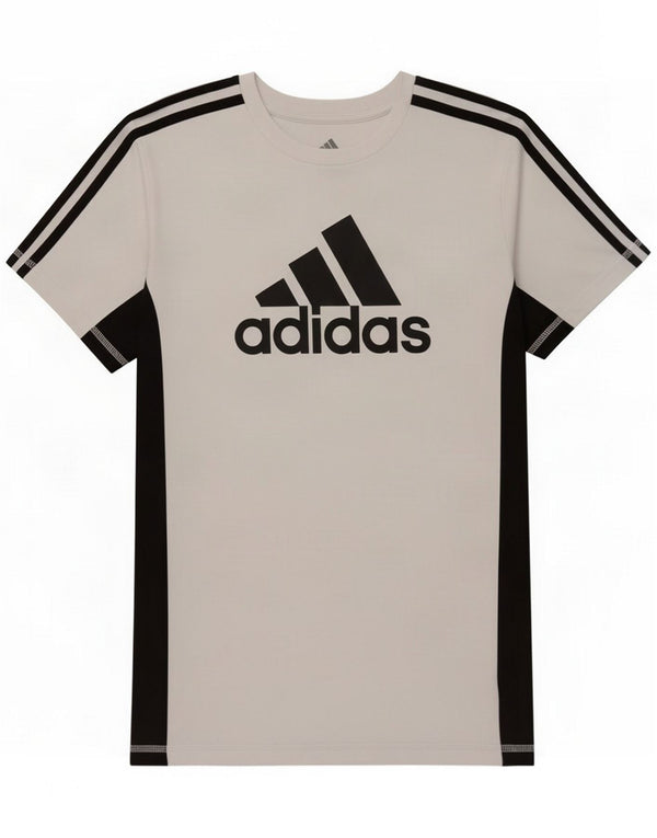 Adidas Boys Graphic T-Shirt Top 10-11 Years Medium White Colourblock