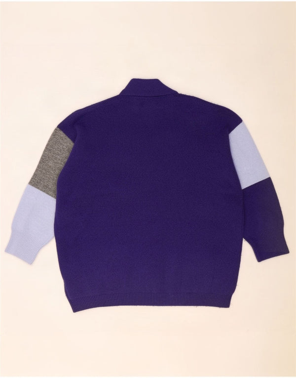 Marks & Spencer Womens Turtle Neck Jumper Sweater UK 16 Large Purple