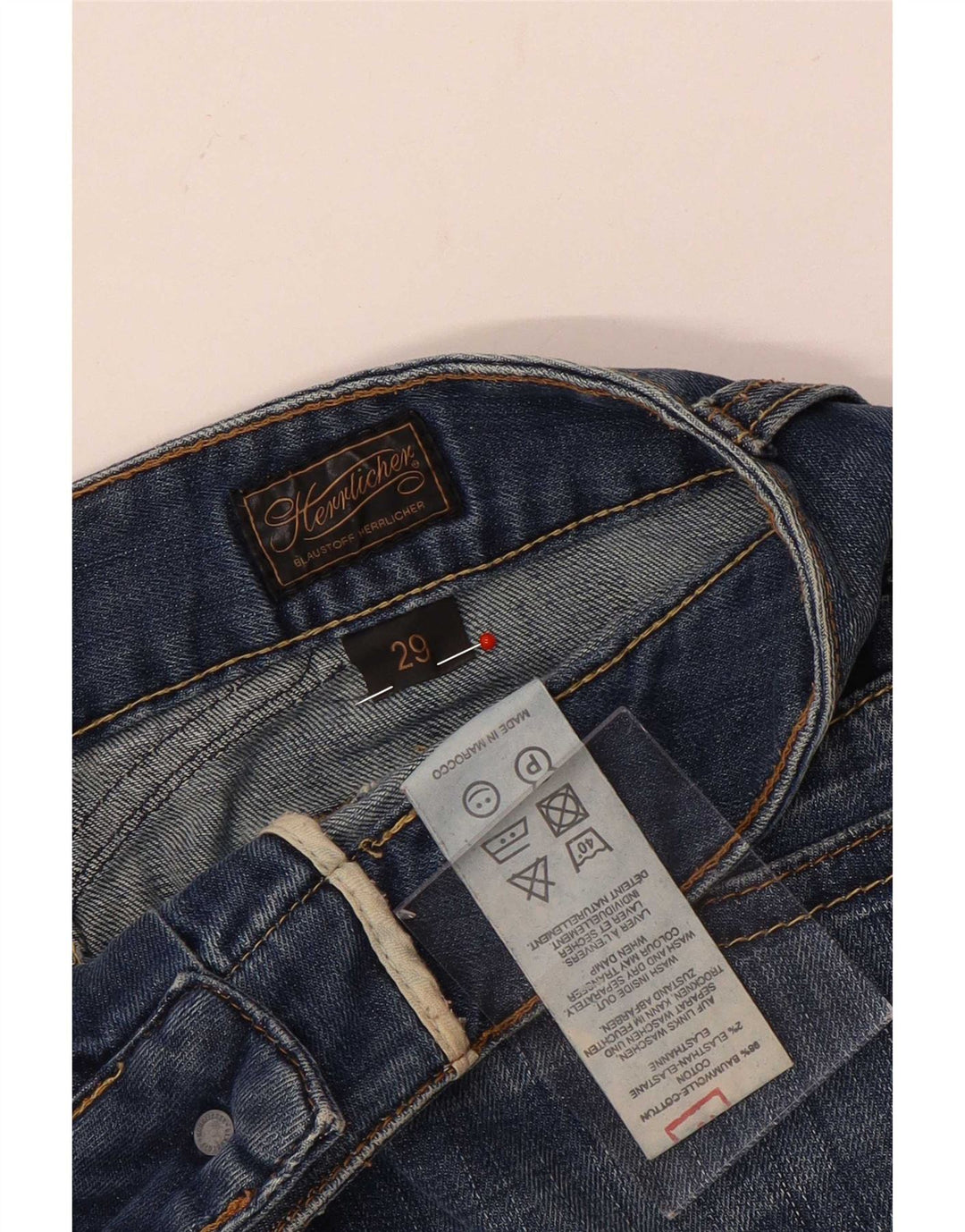Herrlicher Womens Low Waist Mini Denim Skirt W29 Medium Blue Cotton