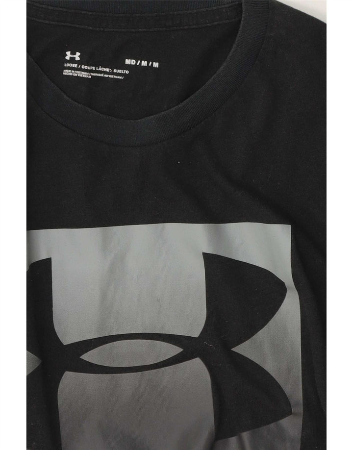 Under Armour Mens Graphic T-Shirt Top Medium Black