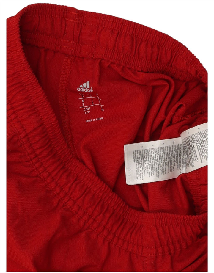 Adidas Womens Climacool Graphic Sport Shorts UK 8 Small Red Polyester
