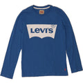 LEVI'S Boys Graphic Top Long Sleeve 13-14 Years Blue Vintage Levi's and Second-Hand Levi's from Messina Hembry 