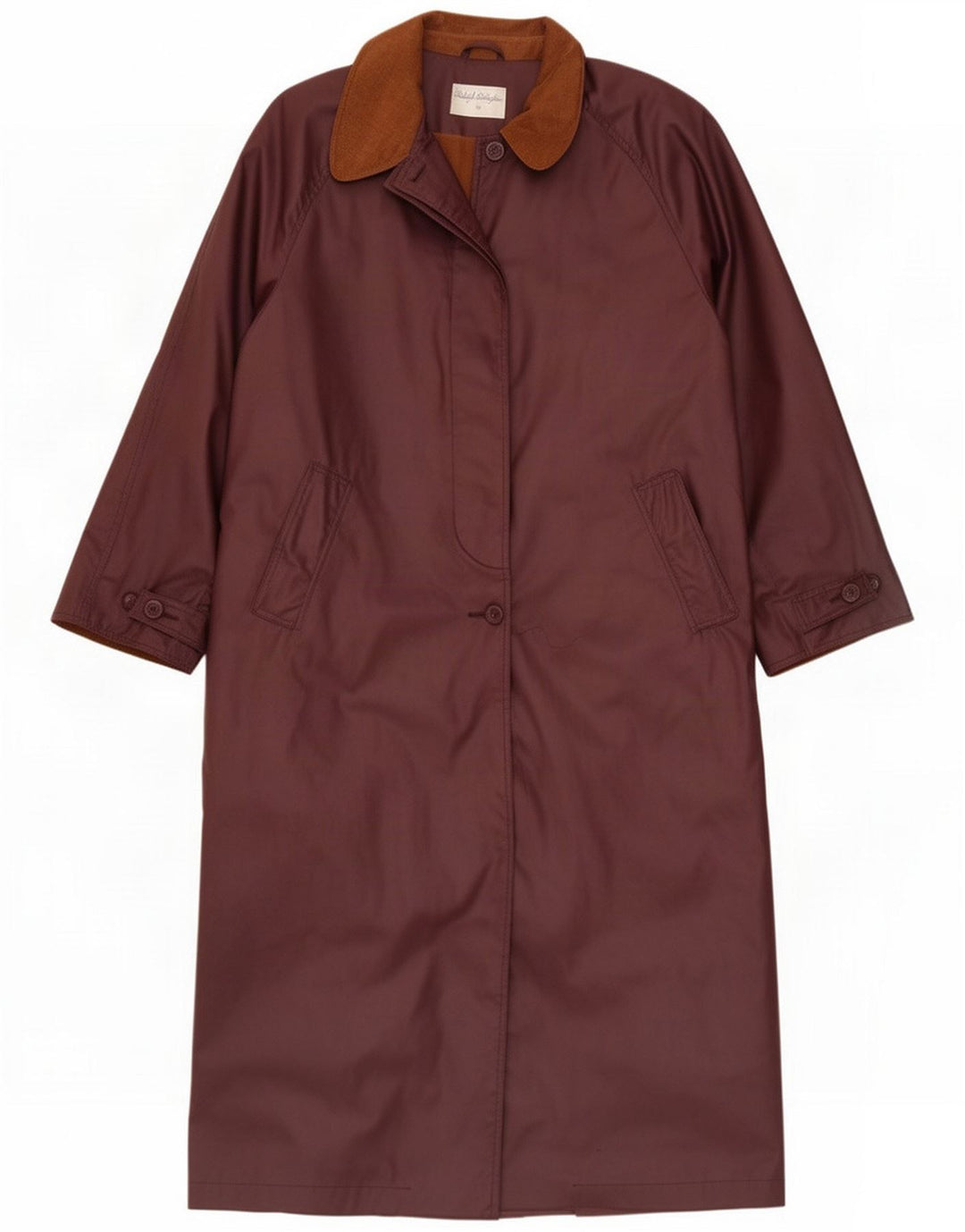 Clodagh Callaghan Womens Trench Coat UK 16 Large Brown Polyester
