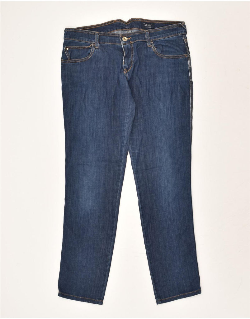 ARMANI Womens Slim Jeans W30 L30  Blue Cotton | Vintage Armani | Thrift | Second-Hand Armani | Used Clothing | Messina Hembry 