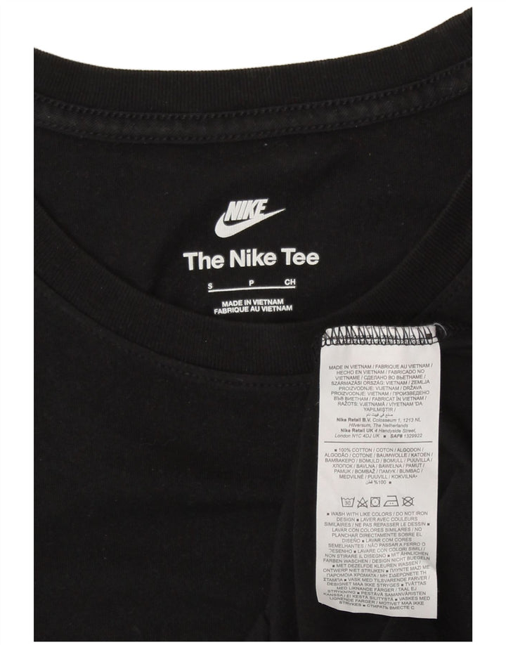 Nike Mens T-Shirt Top Small Black Cotton