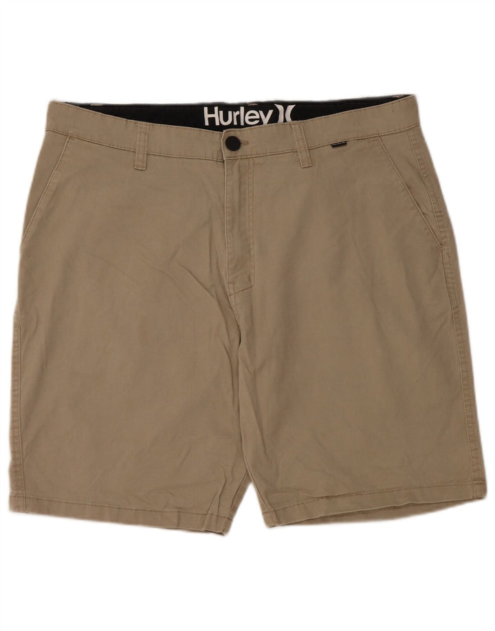 Harley Mens Chino Shorts W36 Large Beige Cotton