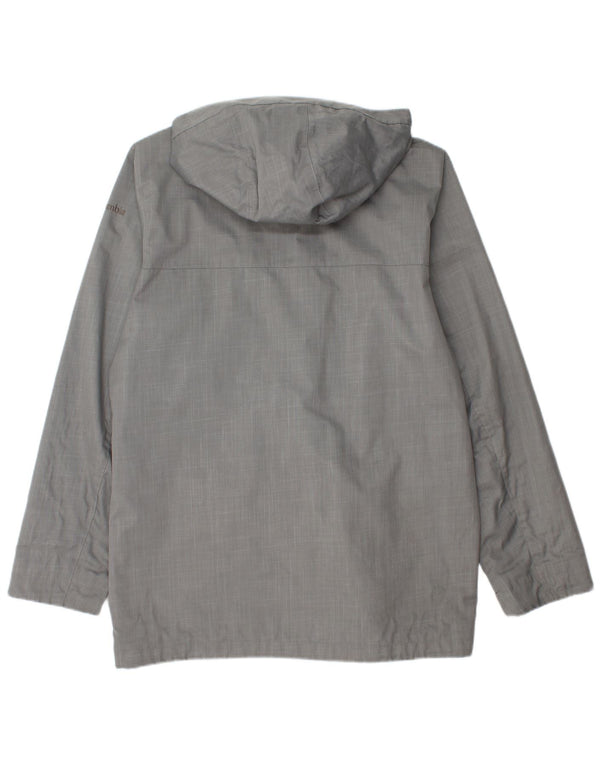 Columbia Mens Omni-Shade Hooded Windbreaker Jacket UK 38 Medium Grey
