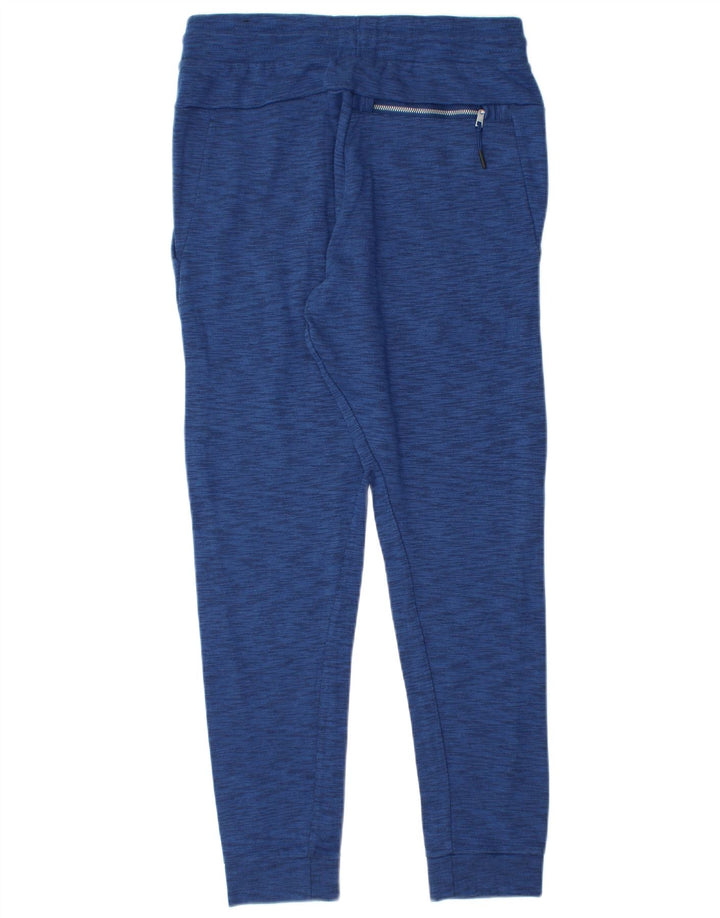 NIKE Mens Tracksuit Trousers Joggers Medium Blue Flecked Cotton