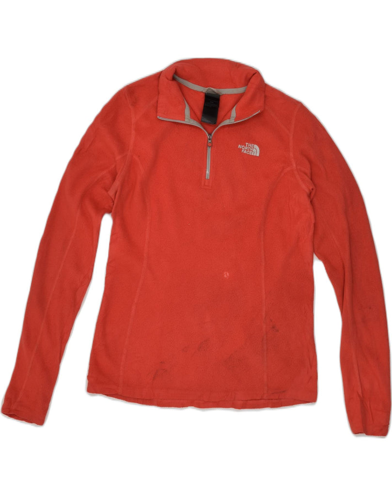 THE NORTH FACE Womens Zip Neck Fleece Jumper UK 8 Small Red Polyester | Vintage The North Face | Thrift | Second-Hand The North Face | Used Clothing | Messina Hembry 