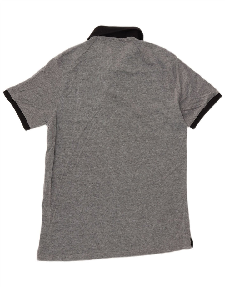 CARRERA Mens Rugby Polo Shirt Medium Grey Cotton