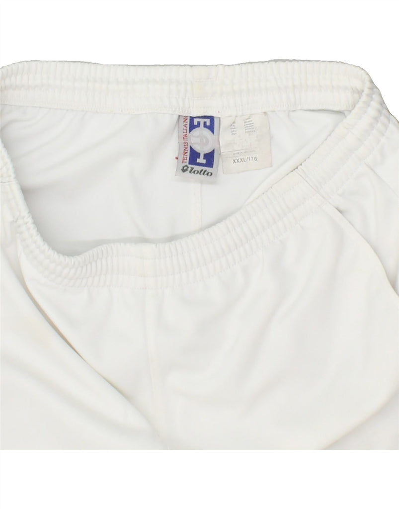 LOTTO Boys Graphic Sport Shorts 15-16 Years 3XL White Polyester Vintage Lotto and Second-Hand Lotto from Messina Hembry 