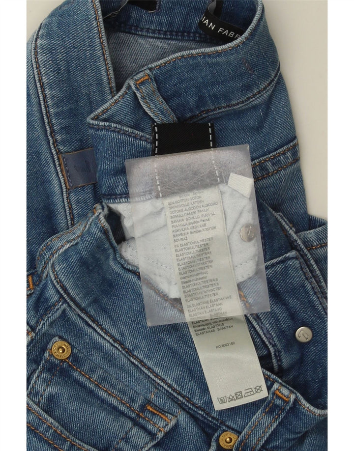 7 For All Mankind Womens Slim Jeans W28 L28 Blue Cotton