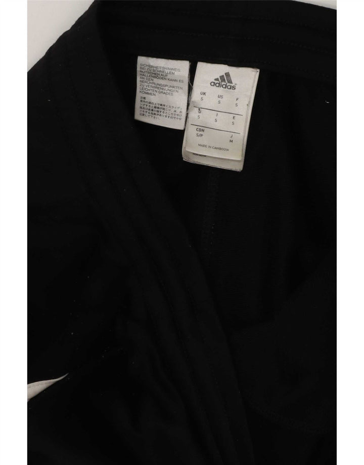 Adidas Mens Tracksuit Trousers Joggers Small Black Polyester