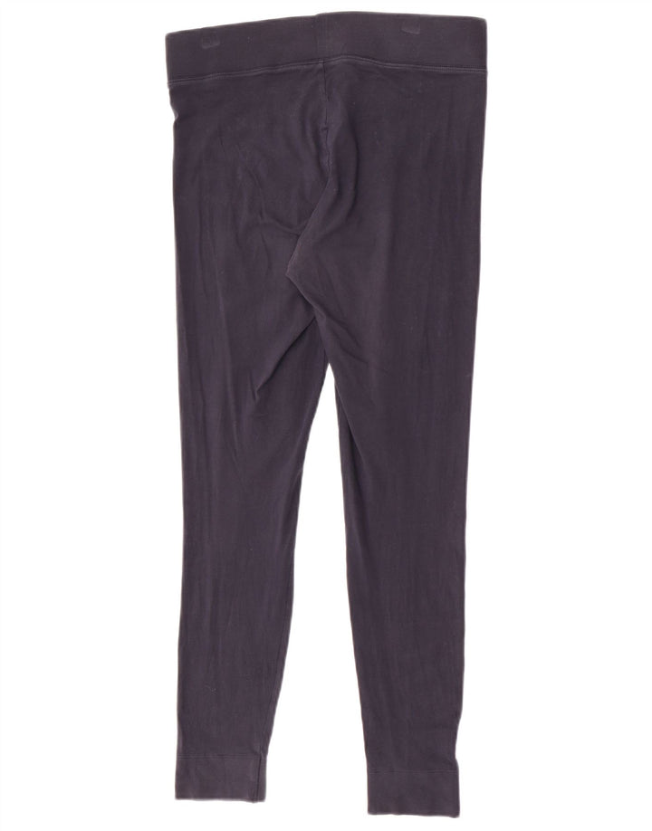 Marks & Spencer Womens Leggings UK 12 Medium  Navy Blue Cotton