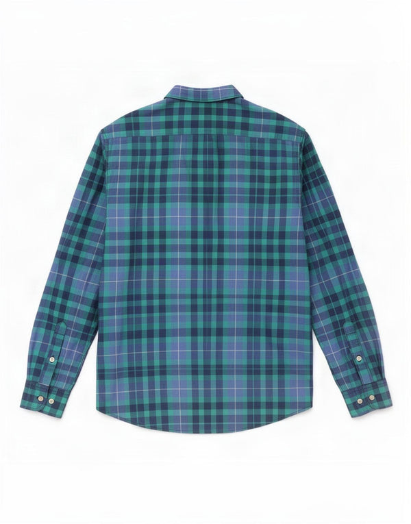 Lee Mens Regular Fit Flannel Shirt Medium Blue Check Cotton