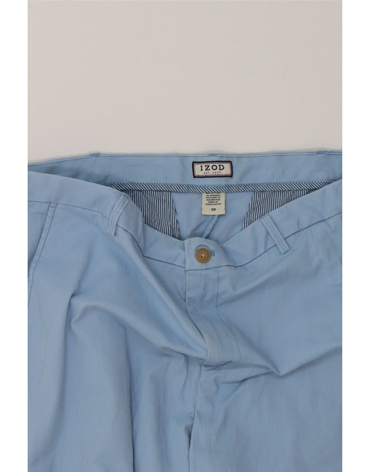 IZOD Mens Chino Shorts W38 XL Blue Cotton Vintage Izod and Second-Hand Izod from Messina Hembry 