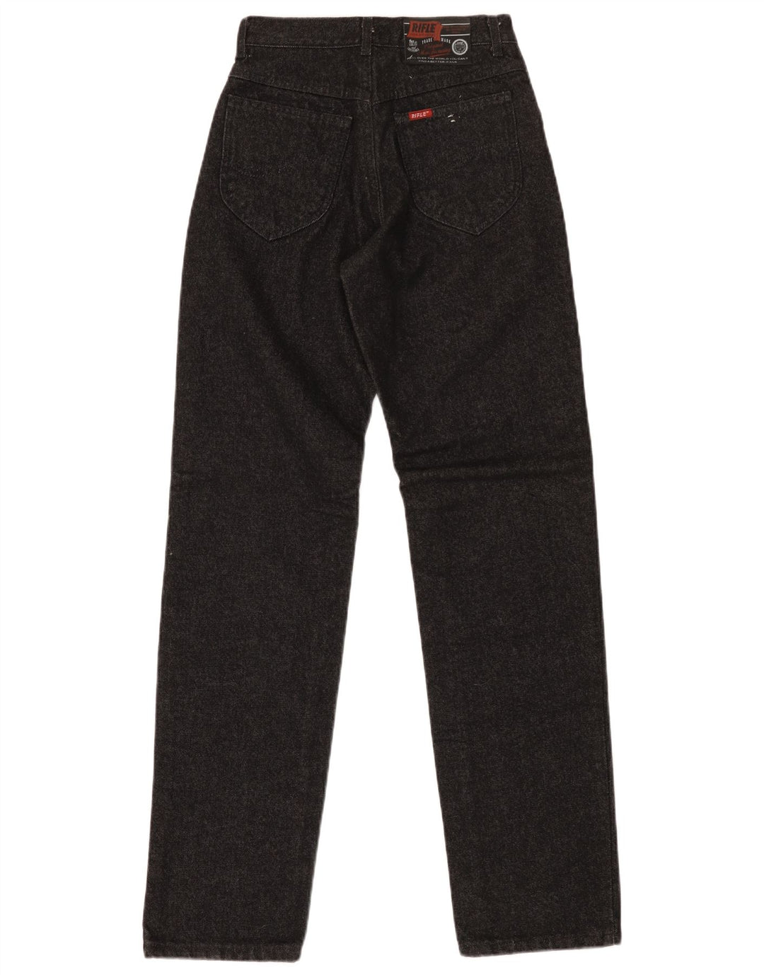 Rifle Mens Straight Jeans  W27 L34 Black Polyester
