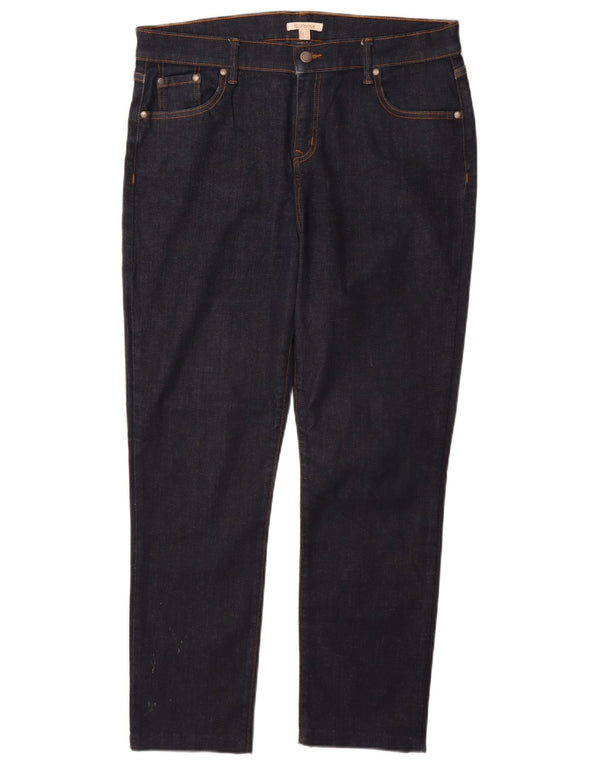 BARBOUR Womens Straight Jeans UK 18 XL W34 L28 Navy Blue Cotton