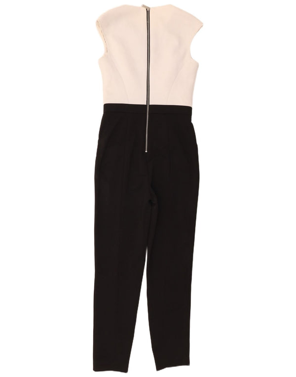 Ted Baker Womens Oversized Jumpsuit Size 1 XS Black Colourblock Polyester
