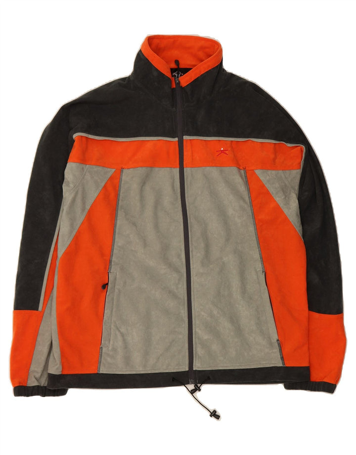 VINTAGE Mens Full Tracksuit 2XL  Grey Colourblock Polyester Vintage Vintage and Second-Hand Vintage from Messina Hembry 