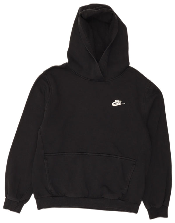 Nike Boys Hoodie Jumper 13-14 Years XL Black Cotton