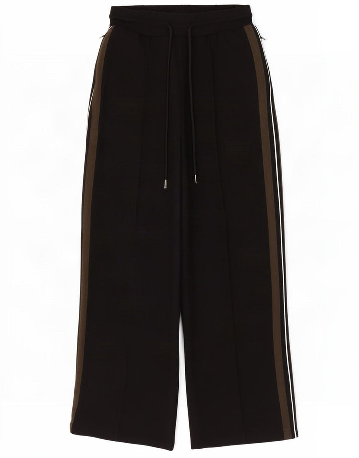 Marks & Spencer Womens Tracksuit Trousers UK 12 Medium Black Colourblock